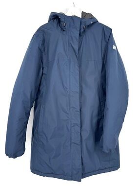 Helly Hansen Women’s Aden Insulated Waterproof Winter Parka XL Navy Blue